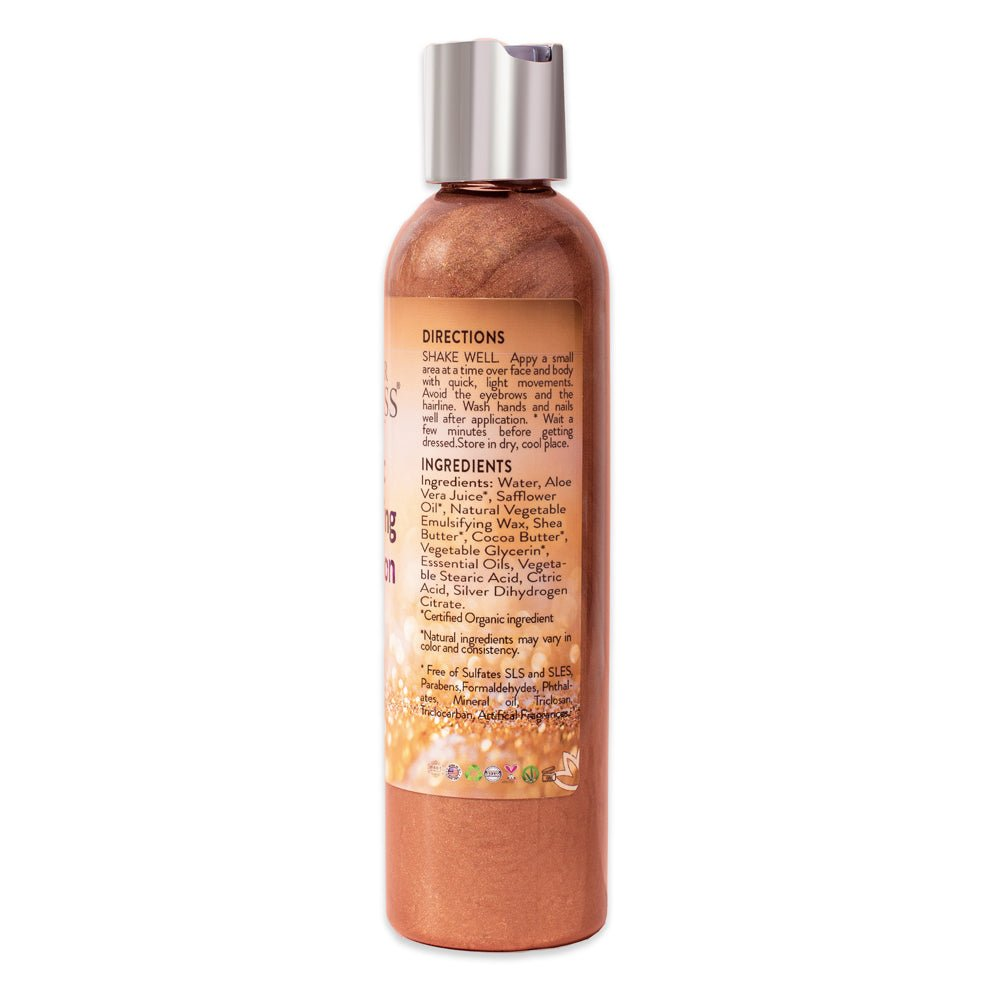 Organic Bronze Shimmer Body Lotion - fashion finesse accessories