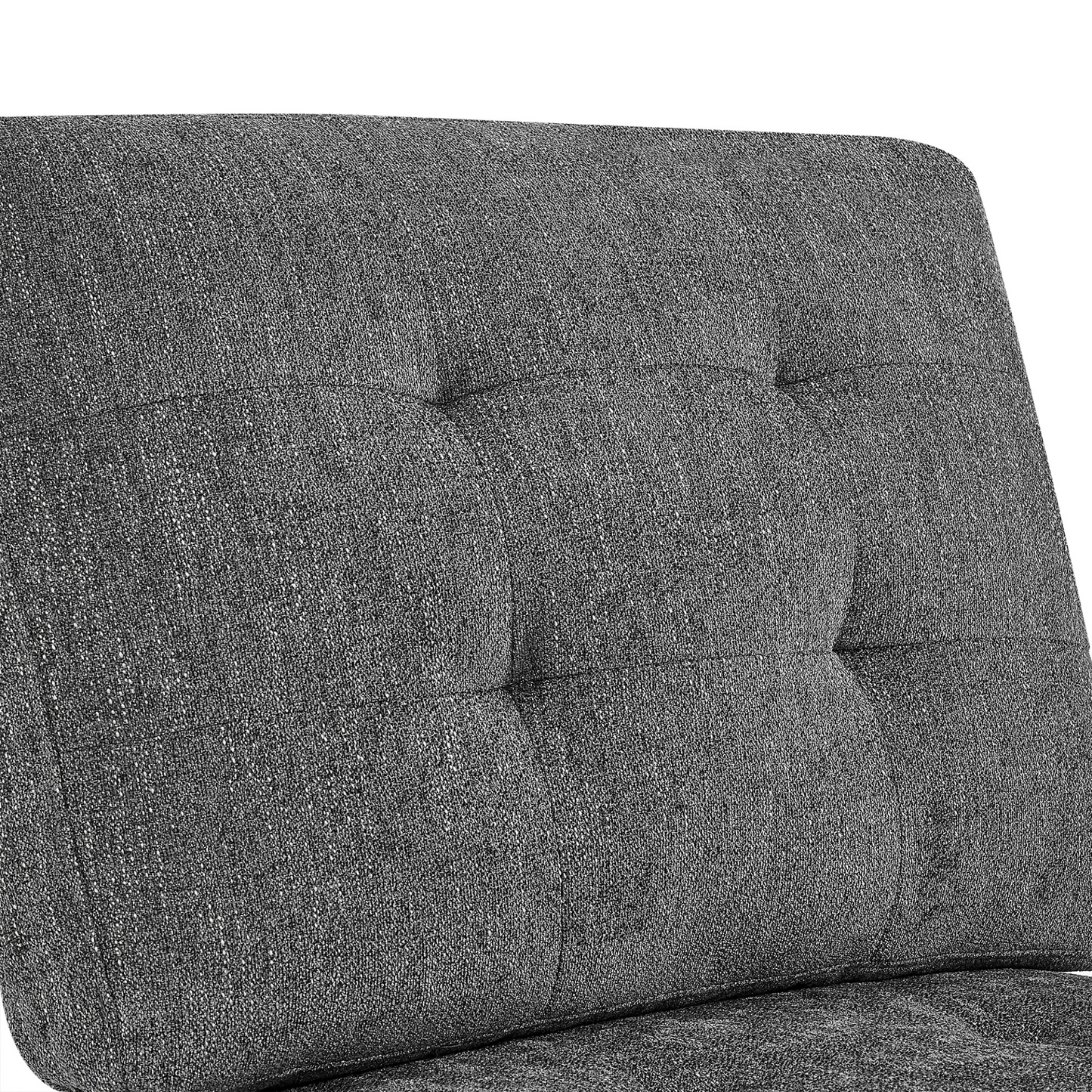 L shape Modular Sectional Sofa,DIY Combination,includes Three Single Chair ,Two Corner and Two Ottoman,Grey Chenille