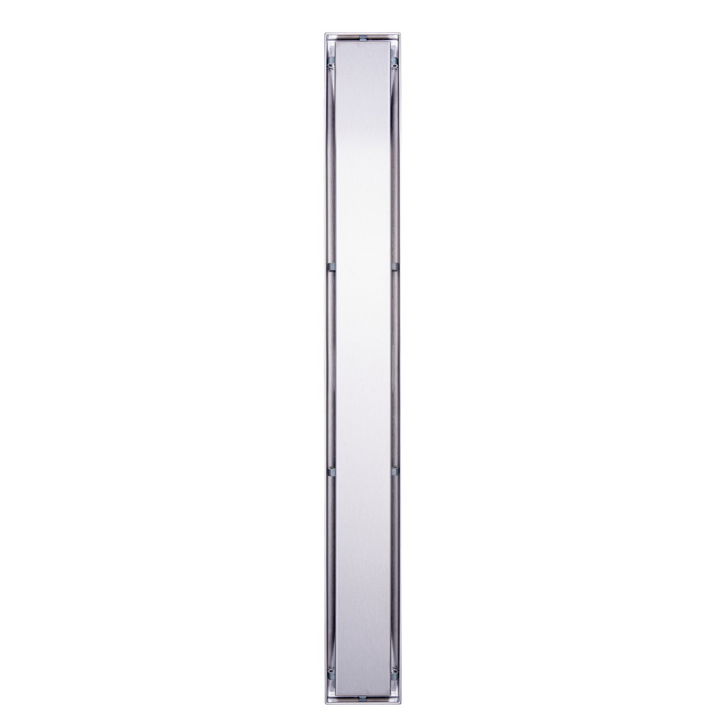 VEVOR 24Inch Linear Shower Drain Offset with Tile Insert Cover,Brushed 304 Stainless Steel Rectangle Shower Floor Drain,Linear Drain with Leveling Feet,Hair Strainer Silver