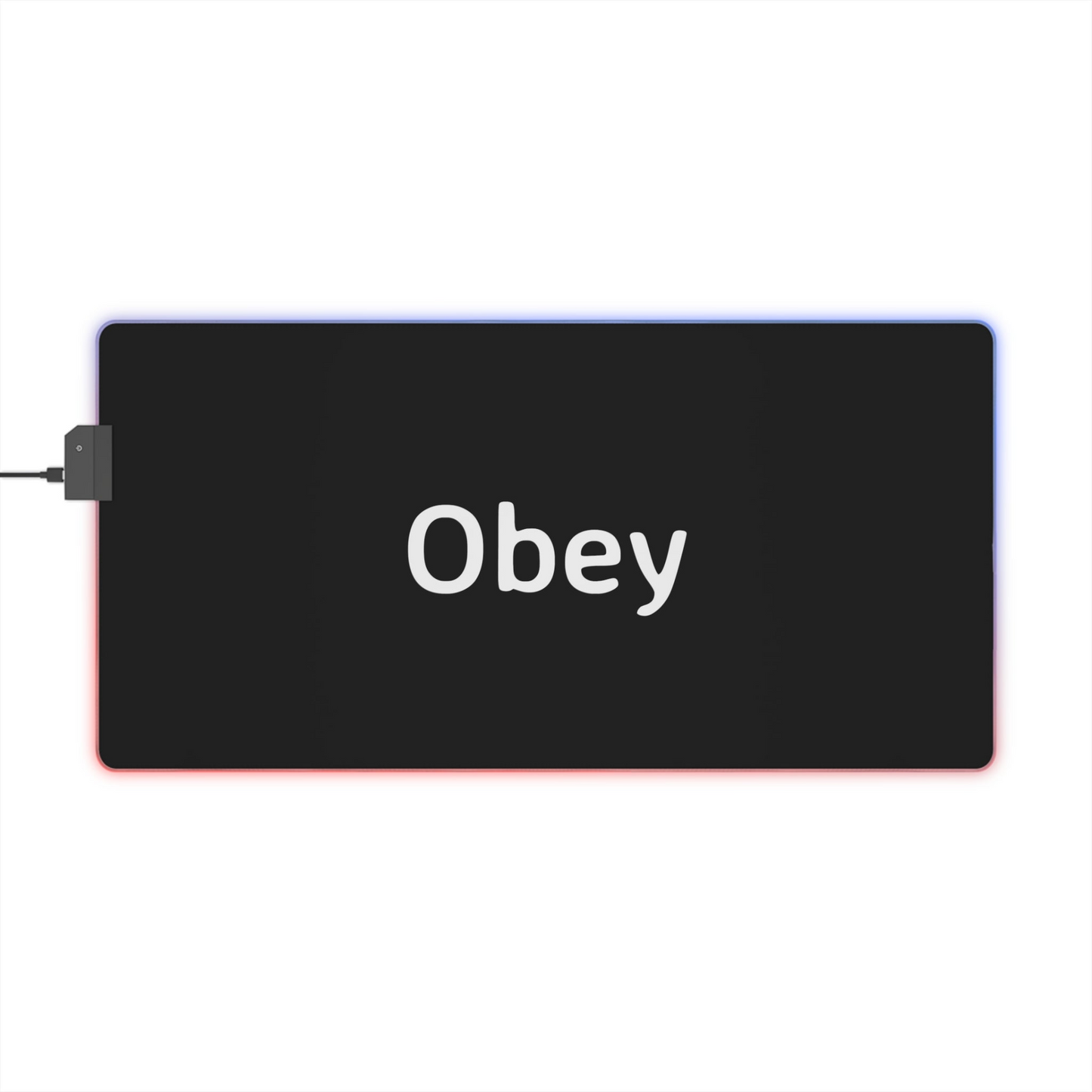 LED Gaming Mouse Pad - Obey - fashion finesse accessories