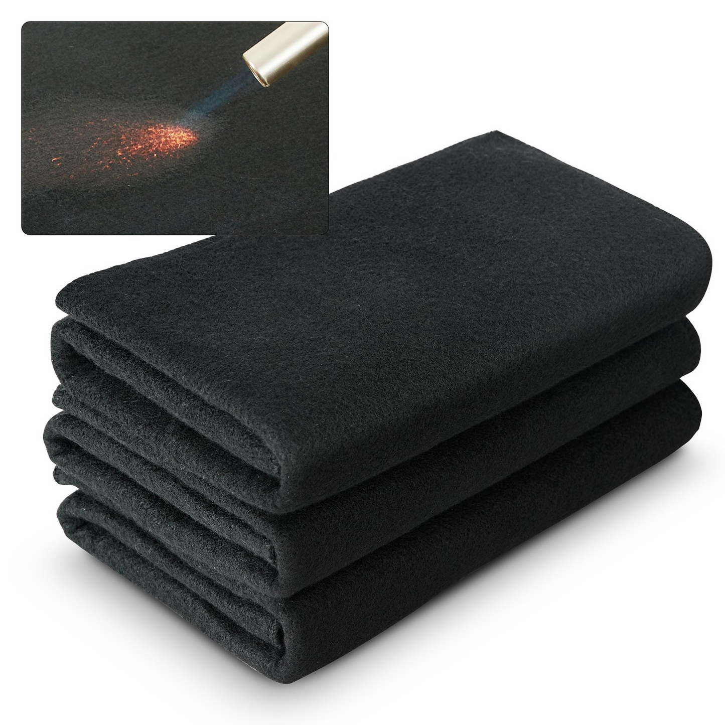 VEVOR Carbon Felt Welding Blanket 6 Pack, 21" x 20" Flame Retardant Welding Blankets, Up To 1800°F Heat Resistant Blanket Set, Cuttable Carbon Fiber Fire Retardant Insulation Welding Mat Pad