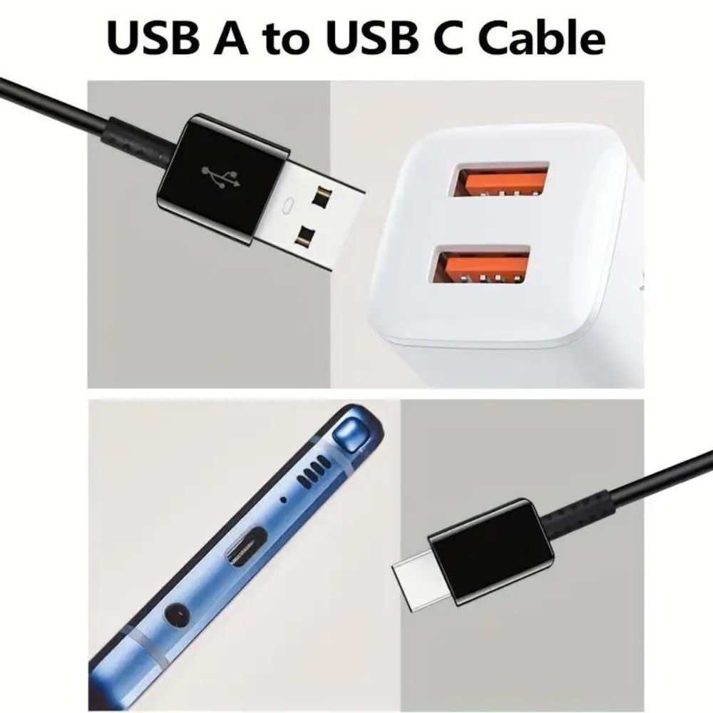 3-Pack Charger Type C Cable 3FT - 10FT - Fast Charging and Data Syncing