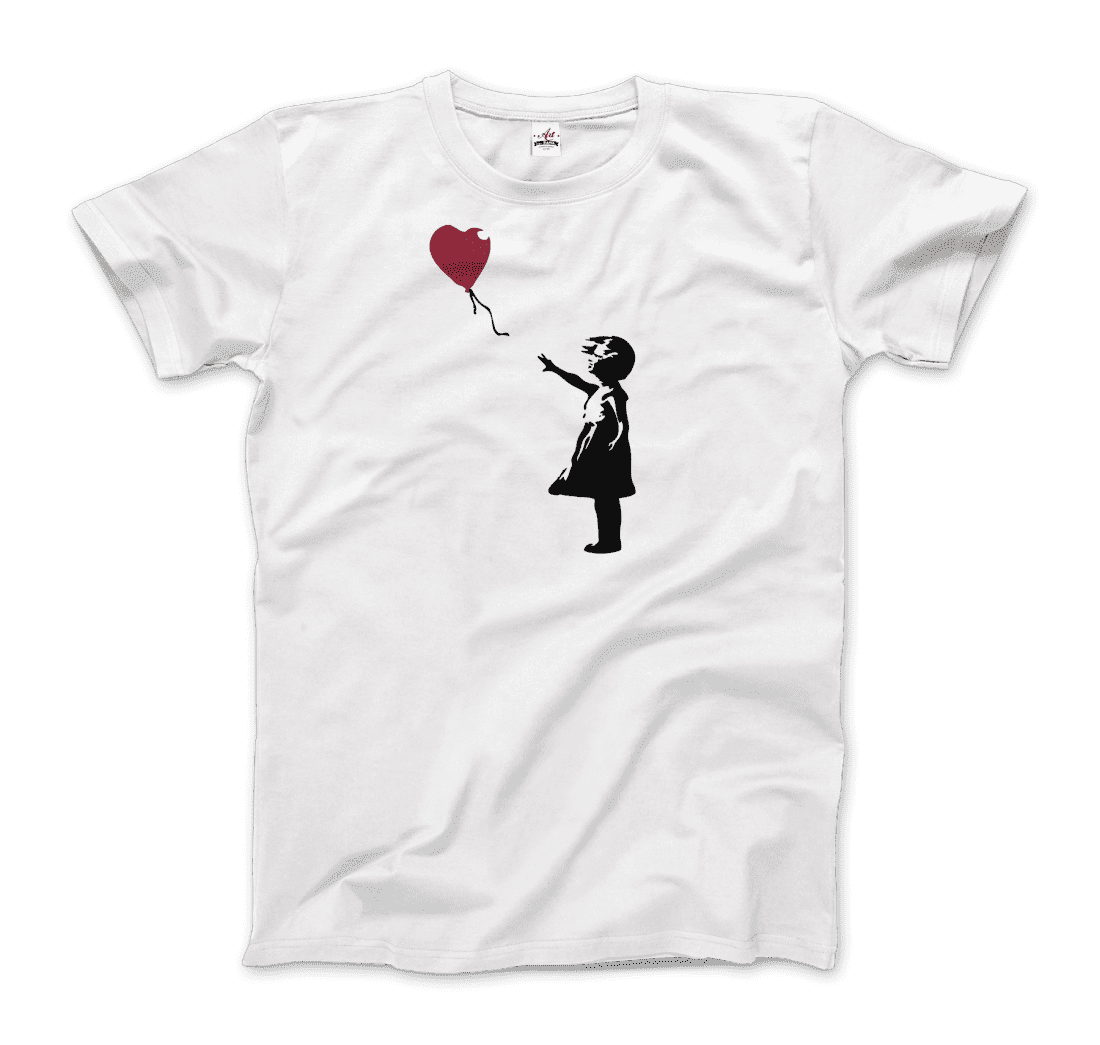 Banksy The Girl with a Red Balloon Artwork T-Shirt