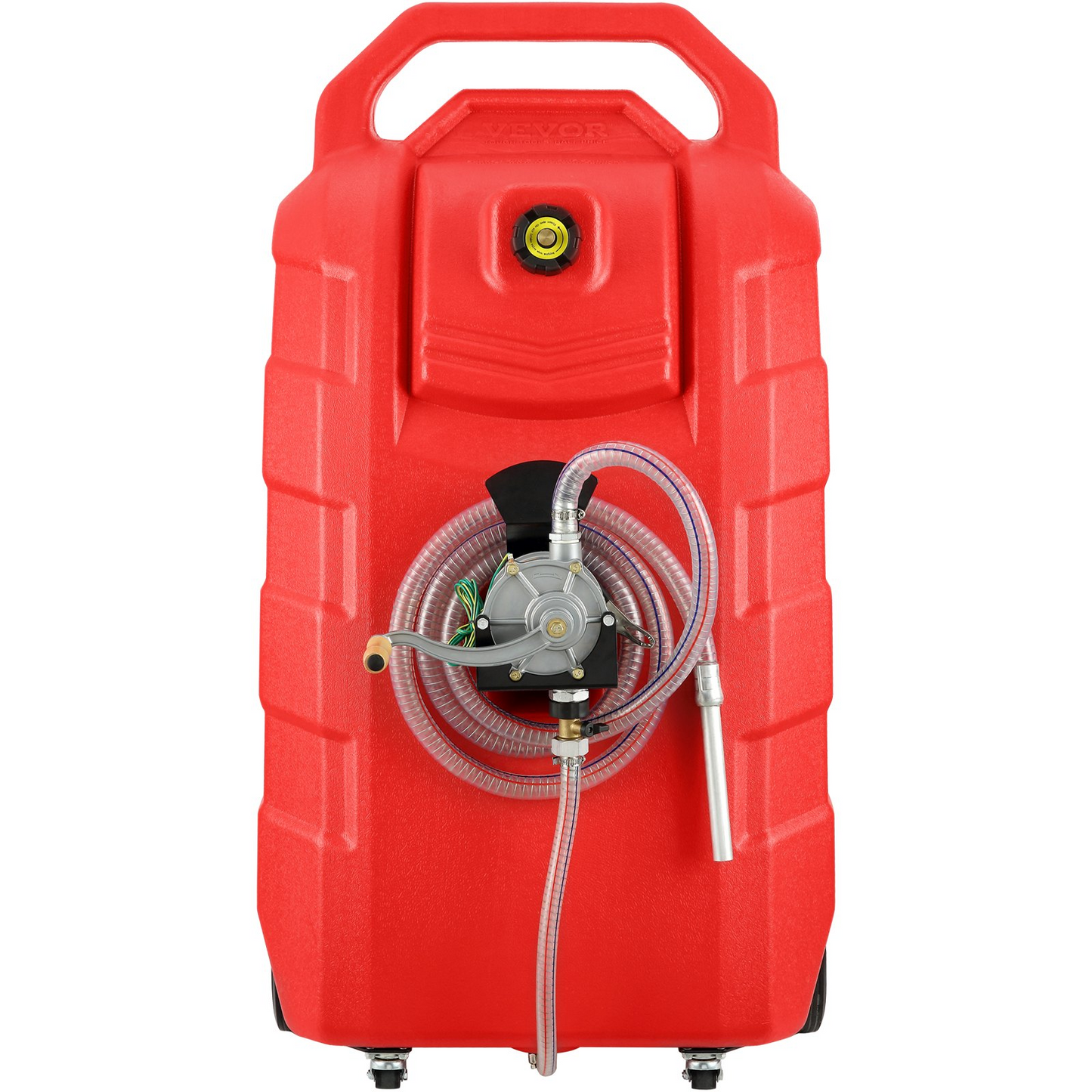 VEVOR Fuel Caddy, 32 Gallon, Portable Fuel Storage Tank On-Wheels, Red