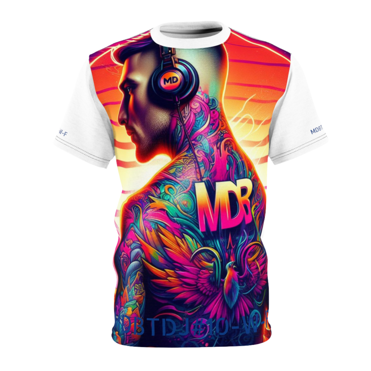 Unisex Premium Tee Shirt - Tattooed DJ's Limited Edition | MDBTDJ#10-W-F | Stylish & Versatile Casual Wear