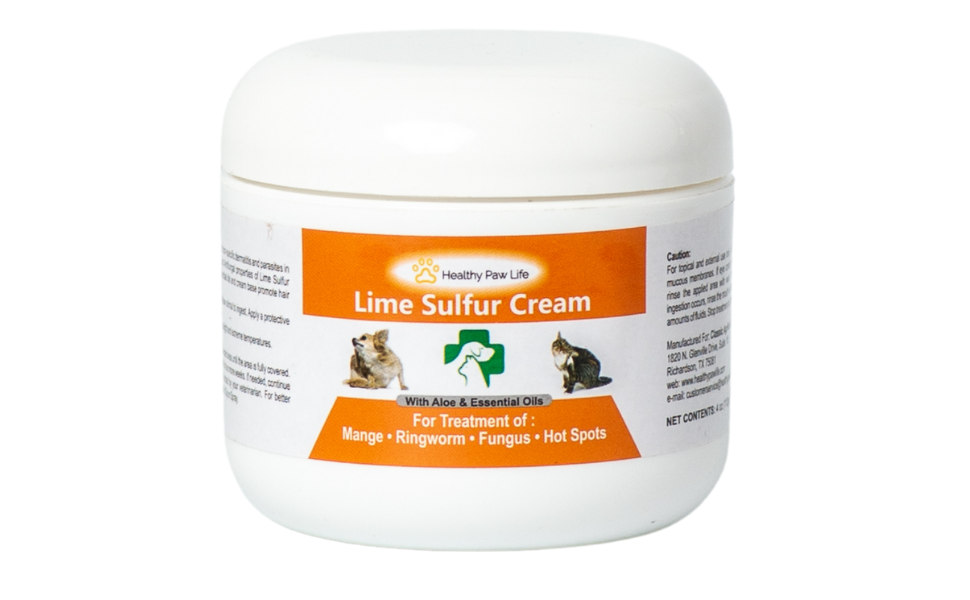 Lime Sulfur Pet Skin Cream - Effective Relief for Itchy, Dry Skin & Parasite Infestations