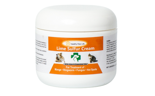 Lime Sulfur Pet Skin Cream - Effective Relief for Itchy, Dry Skin & Parasite Infestations