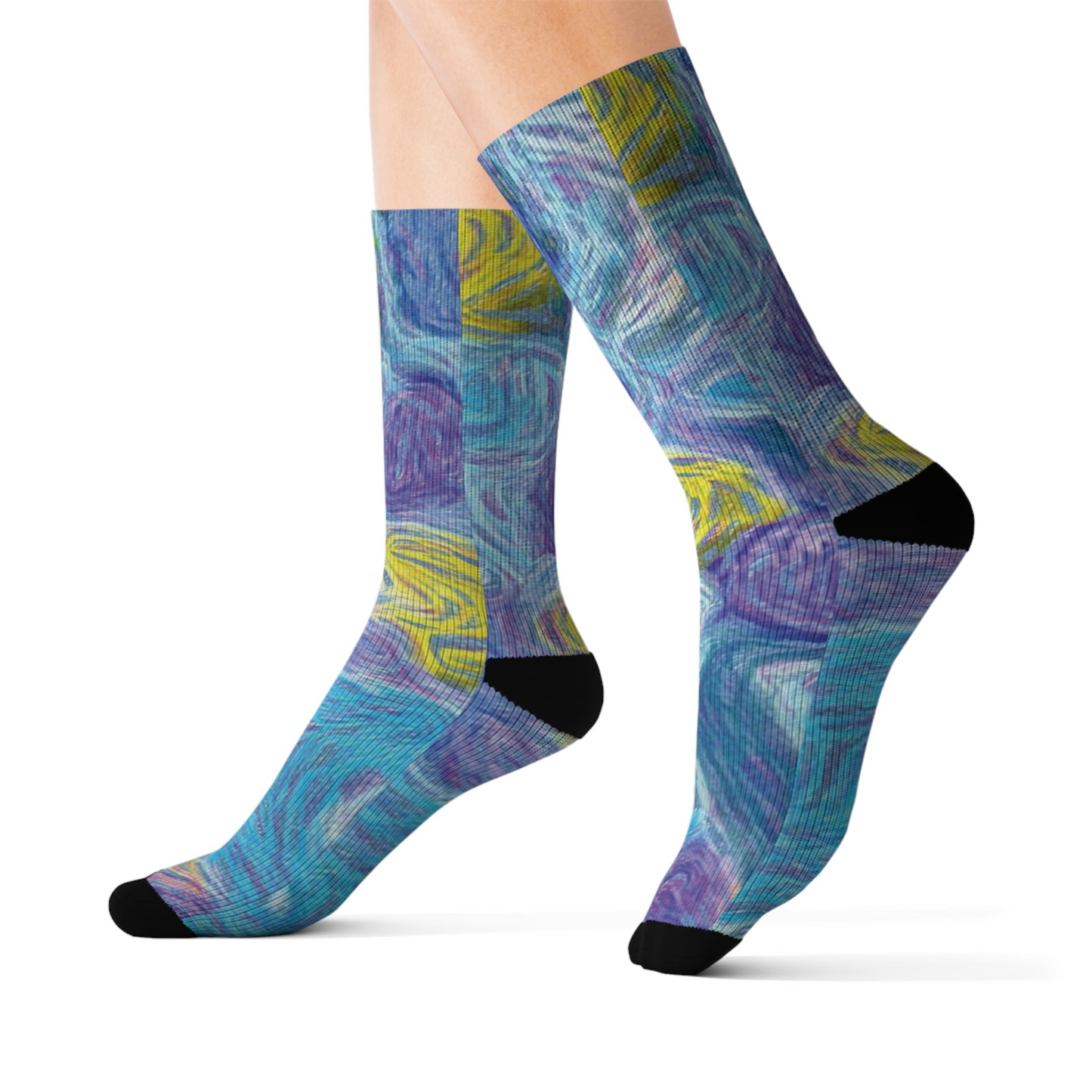 Sublimation Socks - 'Starry Night' | High-Quality, Comfortable & Stylish Socks