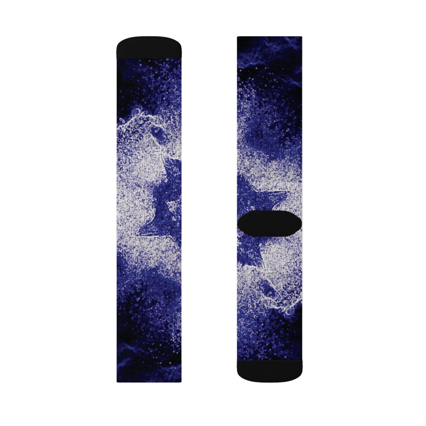 Comfortable Purple Sublimation Socks - Stylish Unisex Design, Multiple Sizes