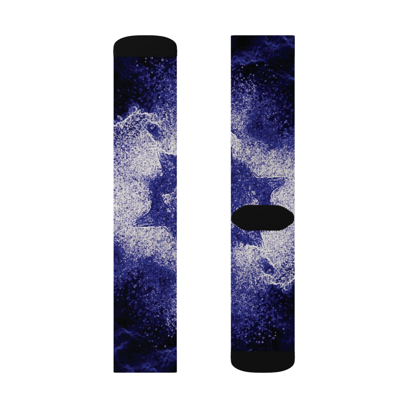 Comfortable Purple Sublimation Socks - Stylish Unisex Design, Multiple Sizes