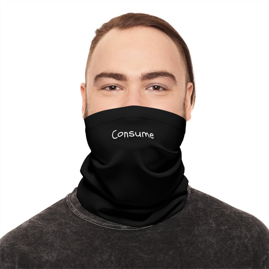 Lightweight Neck Gaiter - "Consume" | Breathable, Moisture-Wicking, UPF 50+ Sun Protection