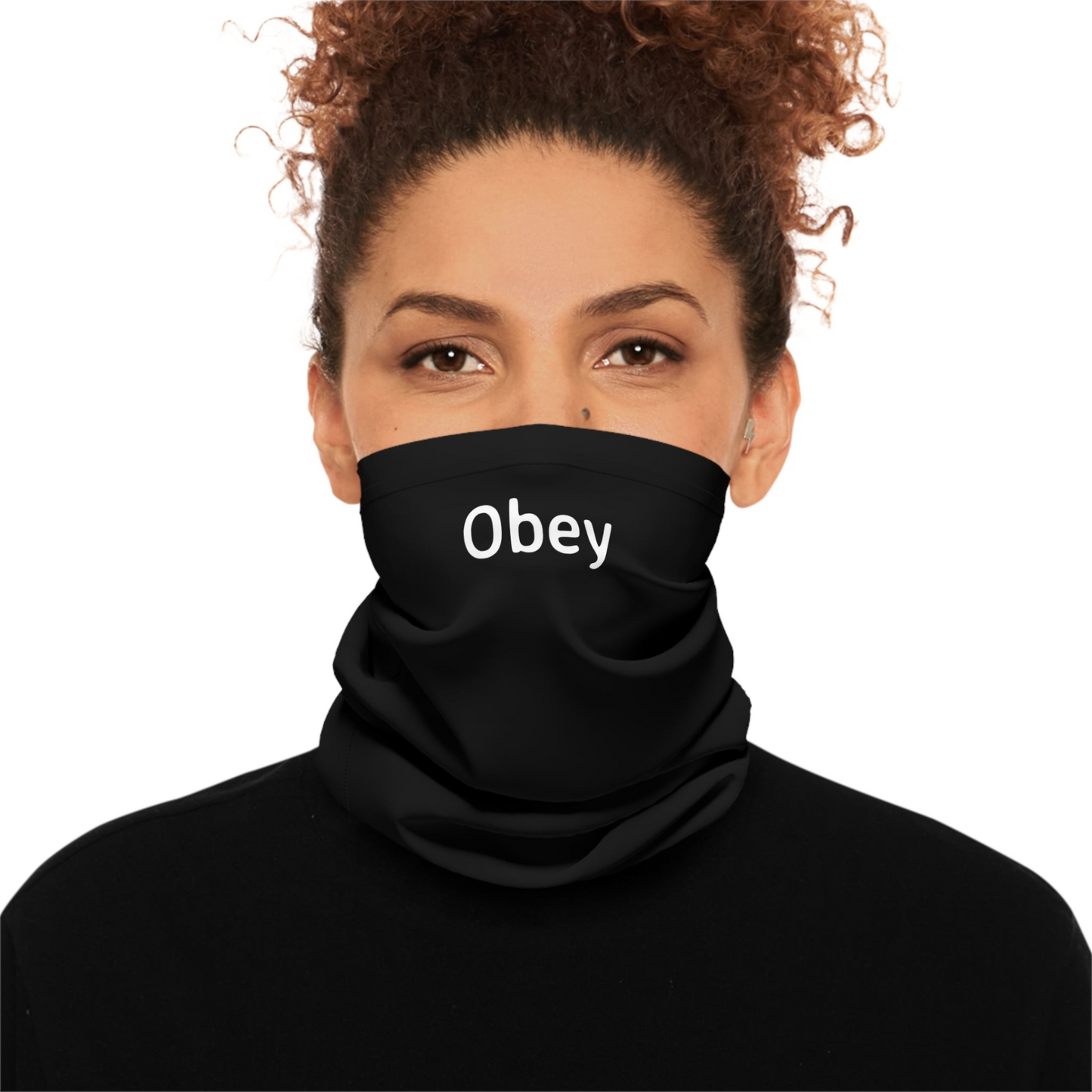 Lightweight Neck Gaiter - 'Obey' | UPF 50+ Protection & Breathable Fabric