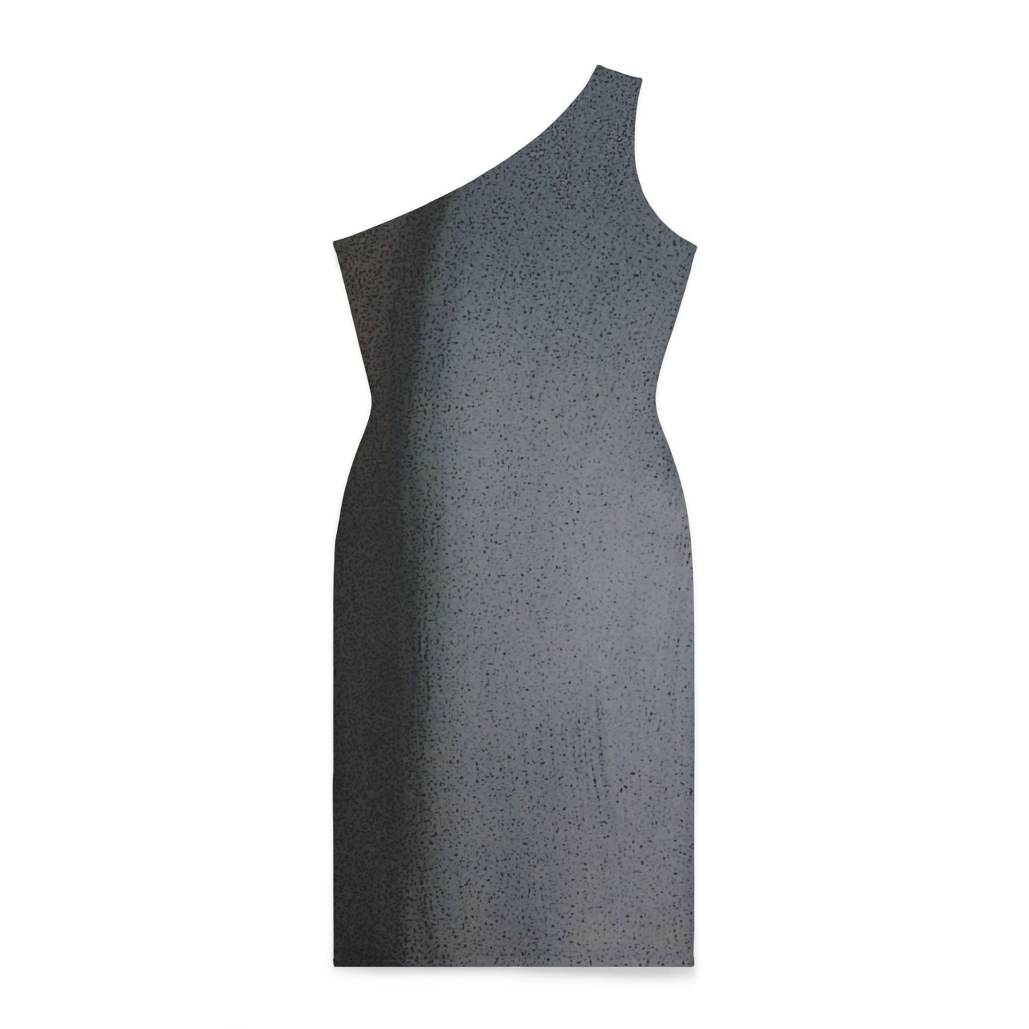 Elegant One-Shoulder Knee-Length Dress - 'The Alien' | Fitted Silhouette, Sleek Invisible Zipper, Perfect for Any Occasion