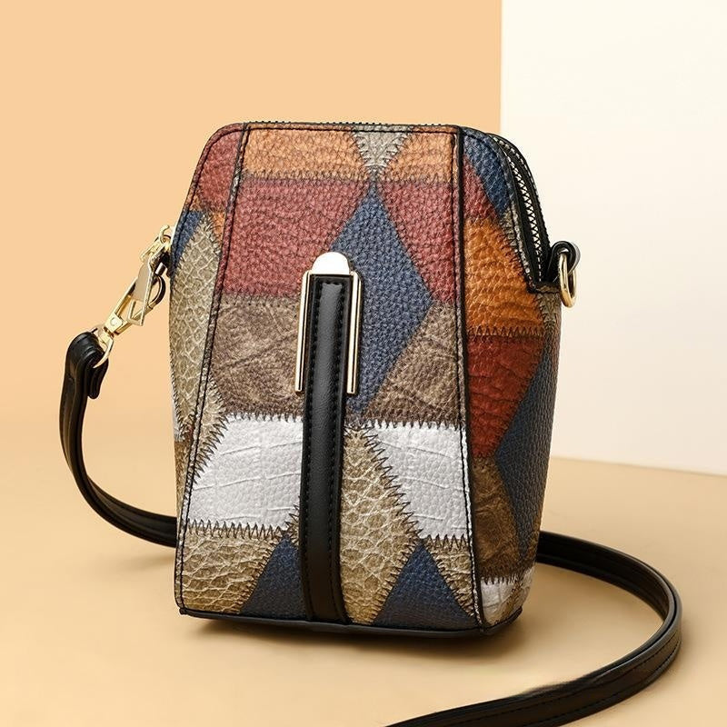 Fashion Soft Leather Stitching Shoulder Bag - Trendy & Chic Daily Accessory