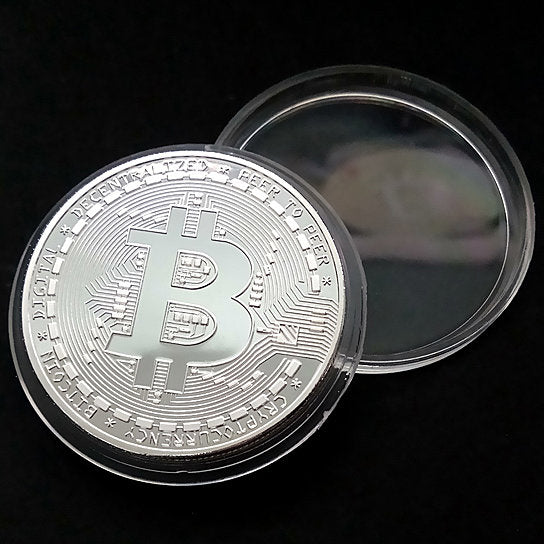 Bit Coins The Celebratory Coins In Crystal Clear Case