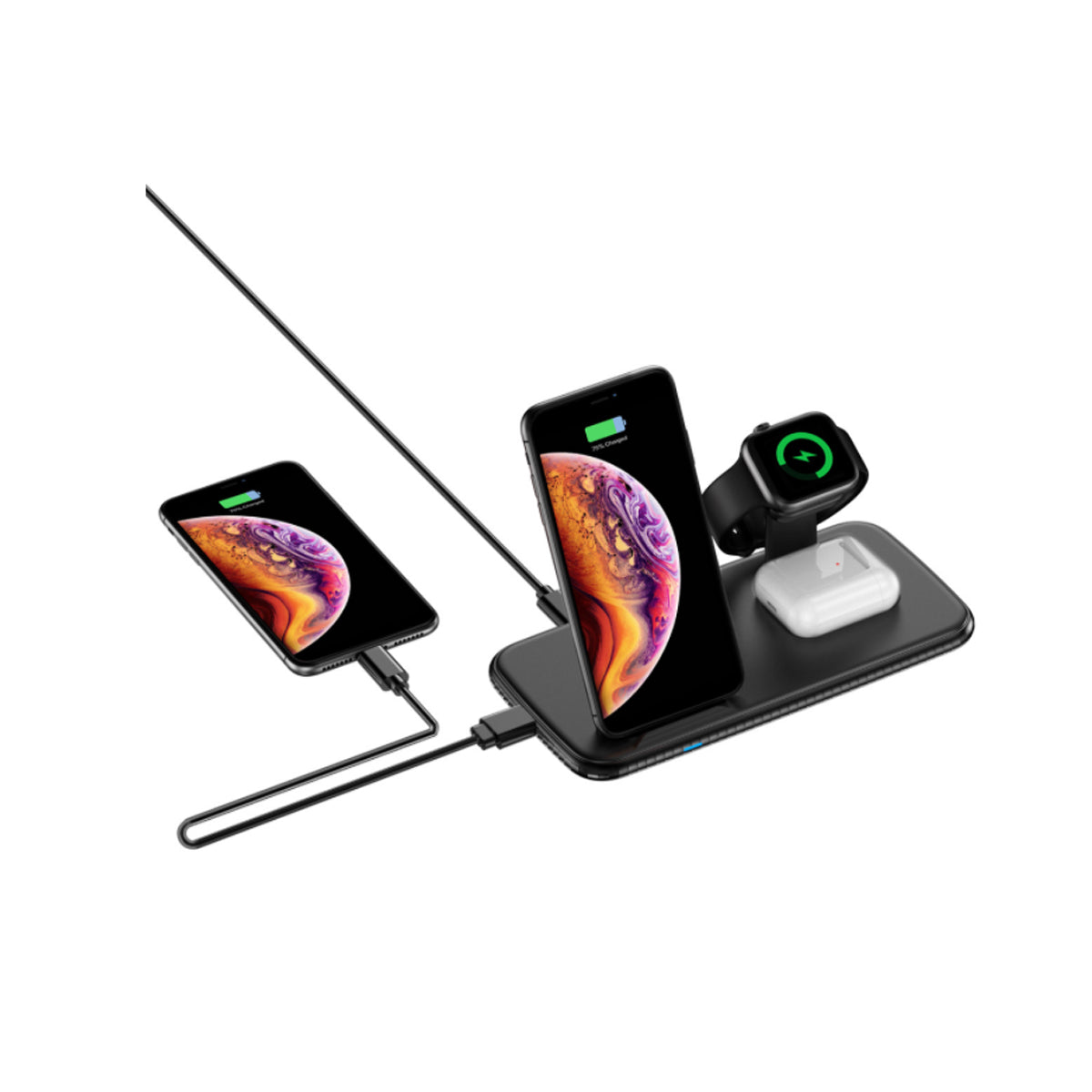 4 in 1 Wireless Fast Charging Hub - fashion finesse accessories