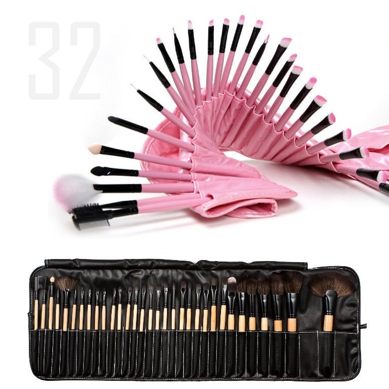 Sculptor 32 Piece High Quality Wooden Makeup Brush Set - fashion finesse accessories