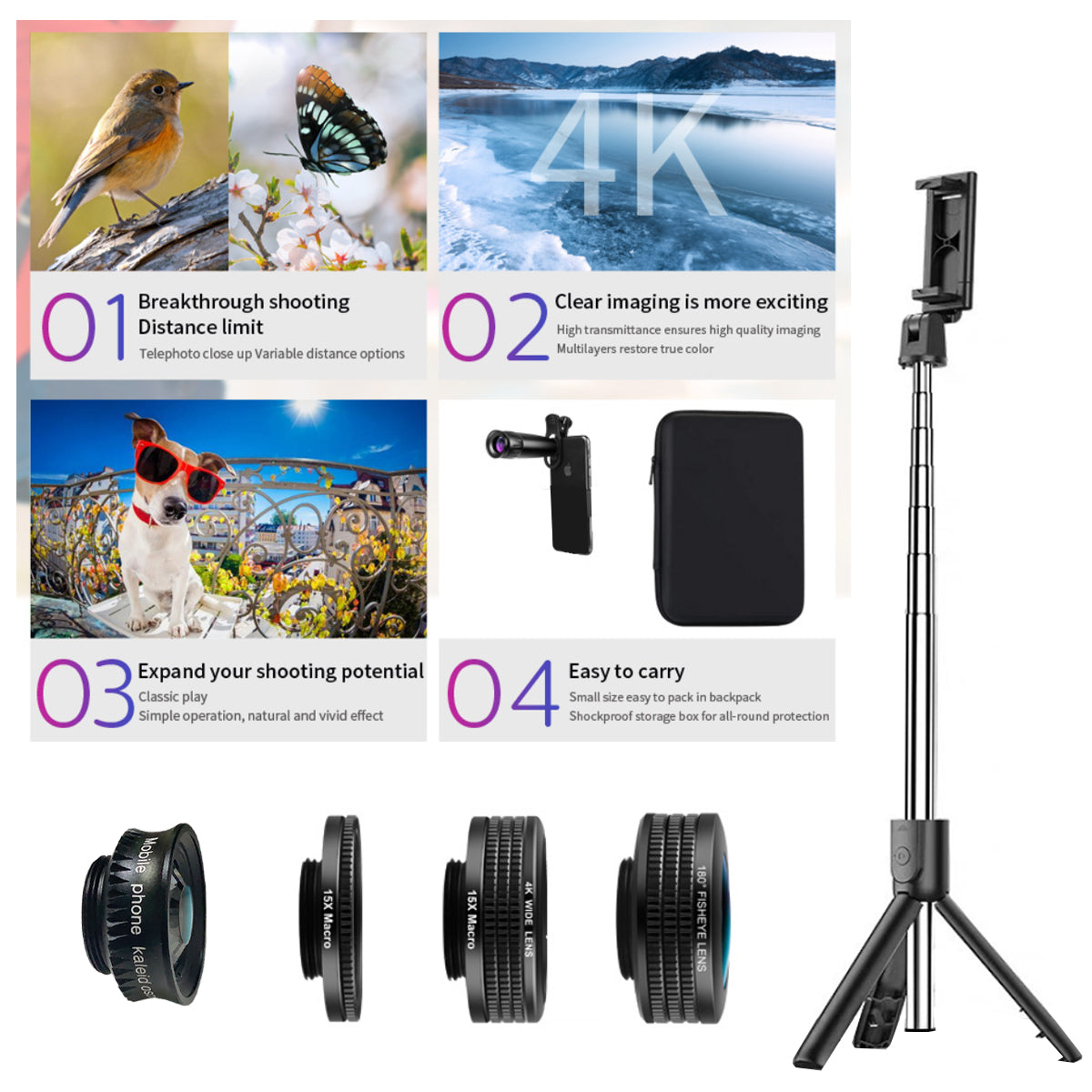 12 in 1  4K Photography Bundle - fashion finesse accessories