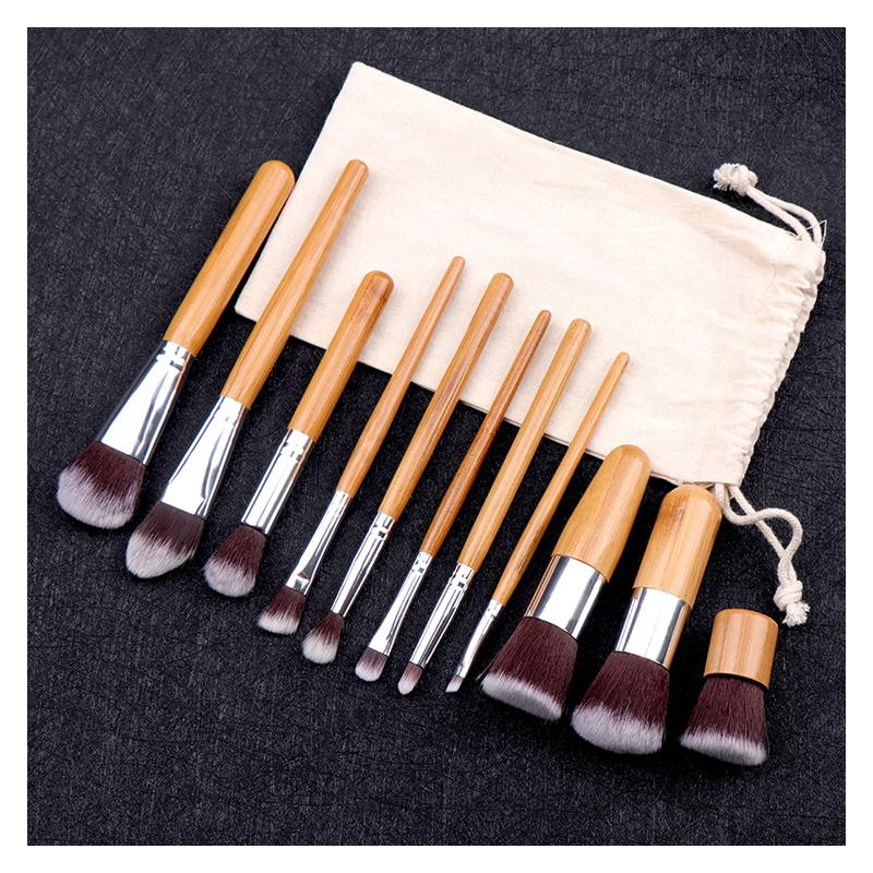 Lucky Beauty Bamboo Brush Set of 11 pcs - fashion finesse accessories