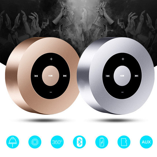 Minimal Metallic Bluetooth Speaker and MP3 Player - fashion finesse accessories