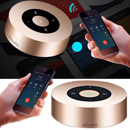 Minimal Metallic Bluetooth Speaker and MP3 Player - fashion finesse accessories