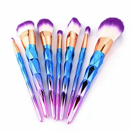 Unicorn Exotic Beauty Enhancer Cosmetic Brush Set Of 7 - fashion finesse accessories