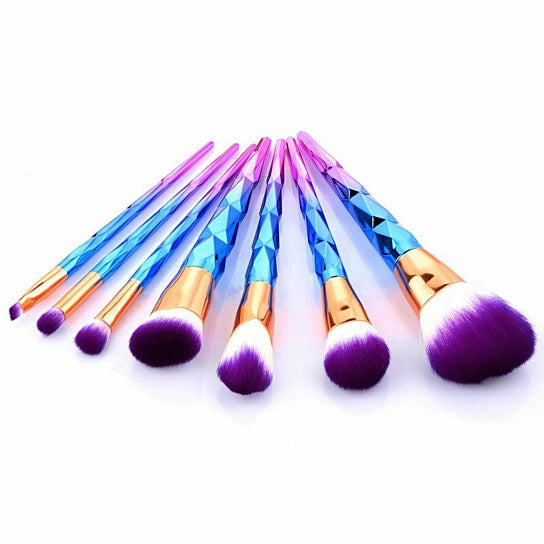 Unicorn Exotic Beauty Enhancer Cosmetic Brush Set Of 7 - fashion finesse accessories