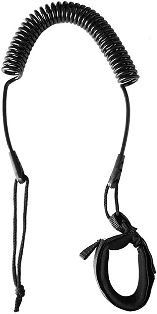 10 ft SUP Leash Ankle Strap, Black