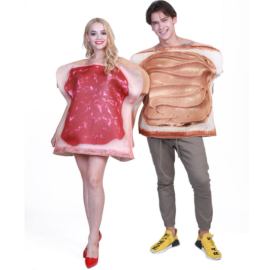 Halloween Couple Jam Food Set Halloween Party Dress Up Costumes