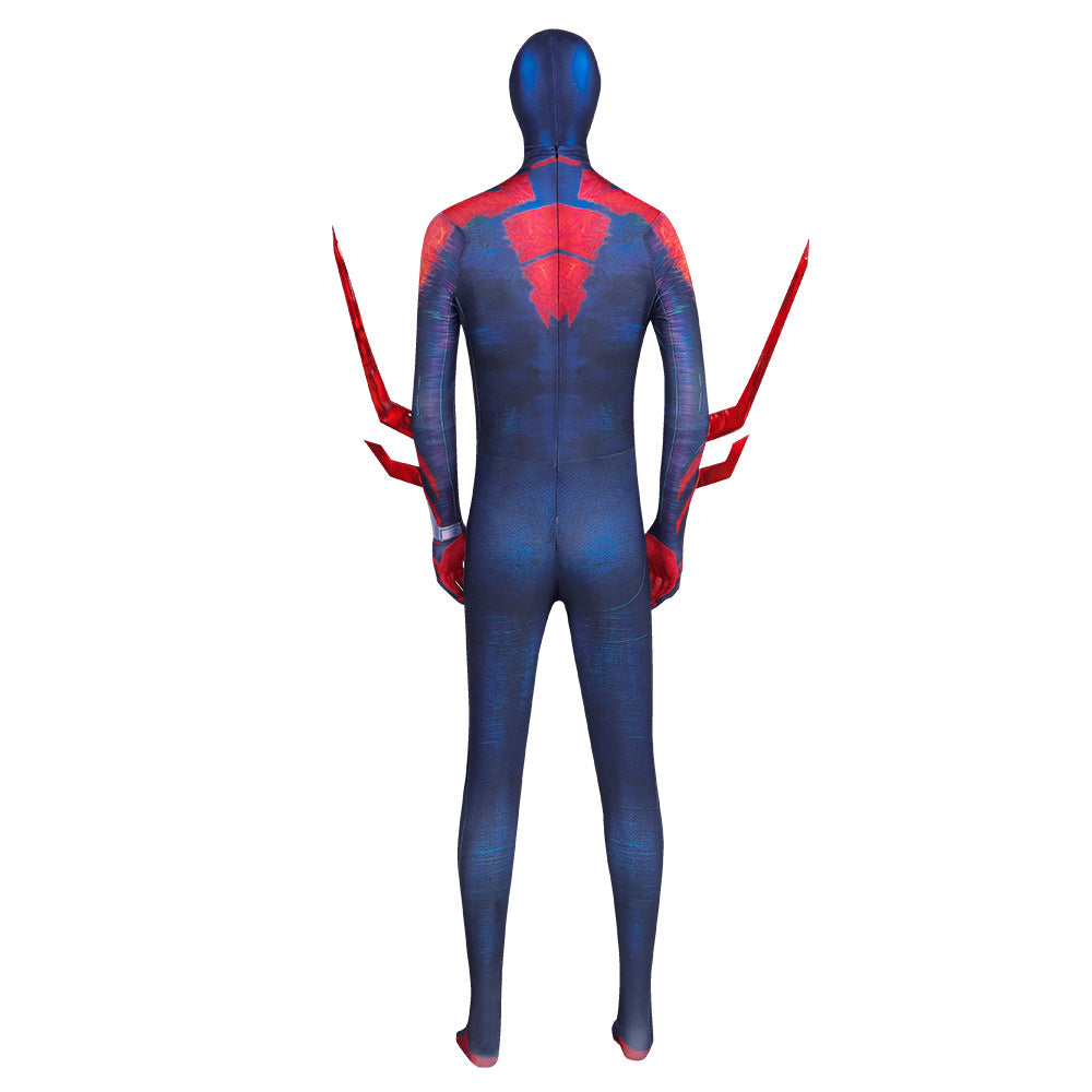 Spider Man 2099 Cosplay Costume Miguel O'Hara Jumpsuit Halloween Comic-Con Props Bodysuit Spiderman Costume with Headgear