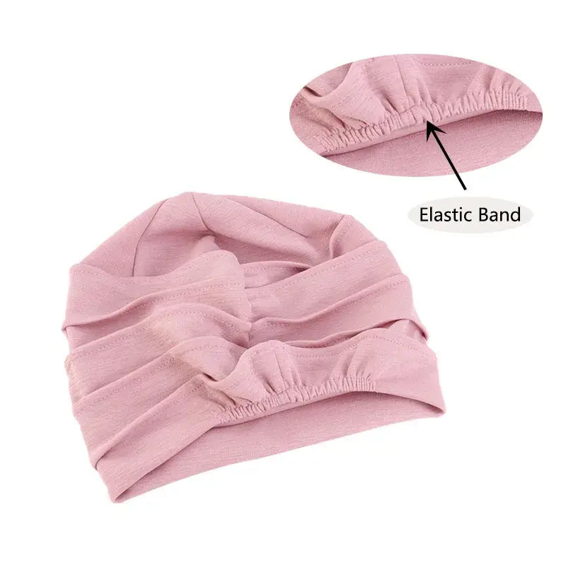 Stylish Elastic Turban Hat for Women - Comfortable & Versatile Headwear - fashion finesse accessories