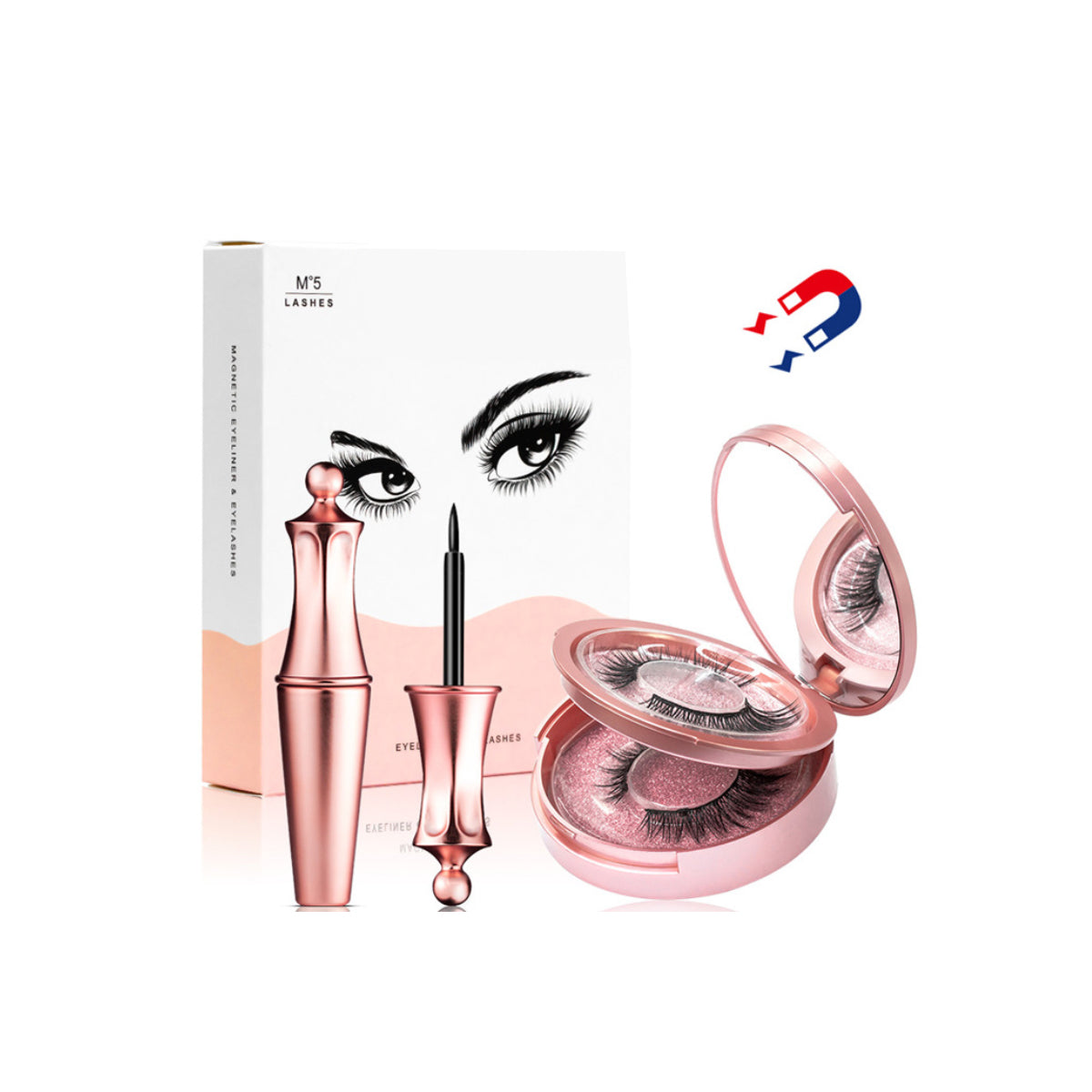 Sweet Eyes Magnetic Eyeliner And Eyelashes Kit - fashion finesse accessories