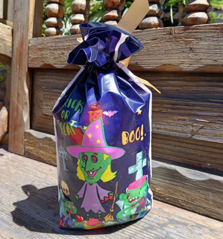 50pcs Halloween Gift Bag Drawstring Pocket