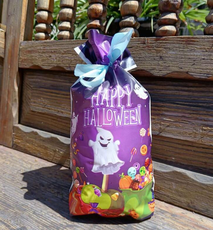 50pcs Halloween Gift Bag Drawstring Pocket