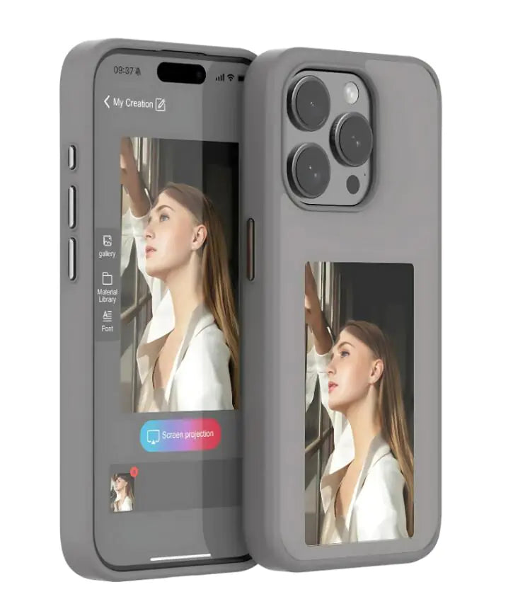 Innovative E-Ink Phone Case for iPhone, Samsung, and More - NFC, Snap Frame™, and Color Display Options