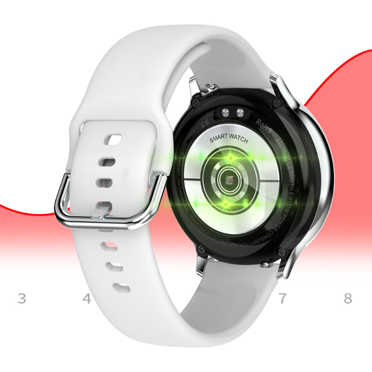 Smart Watch Round Face  Health Monitoring and Activity Tracker