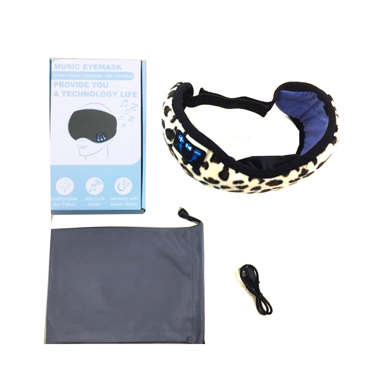 EZ Sleep Eye Blind Fold with Bluetooth Music - fashion finesse accessories