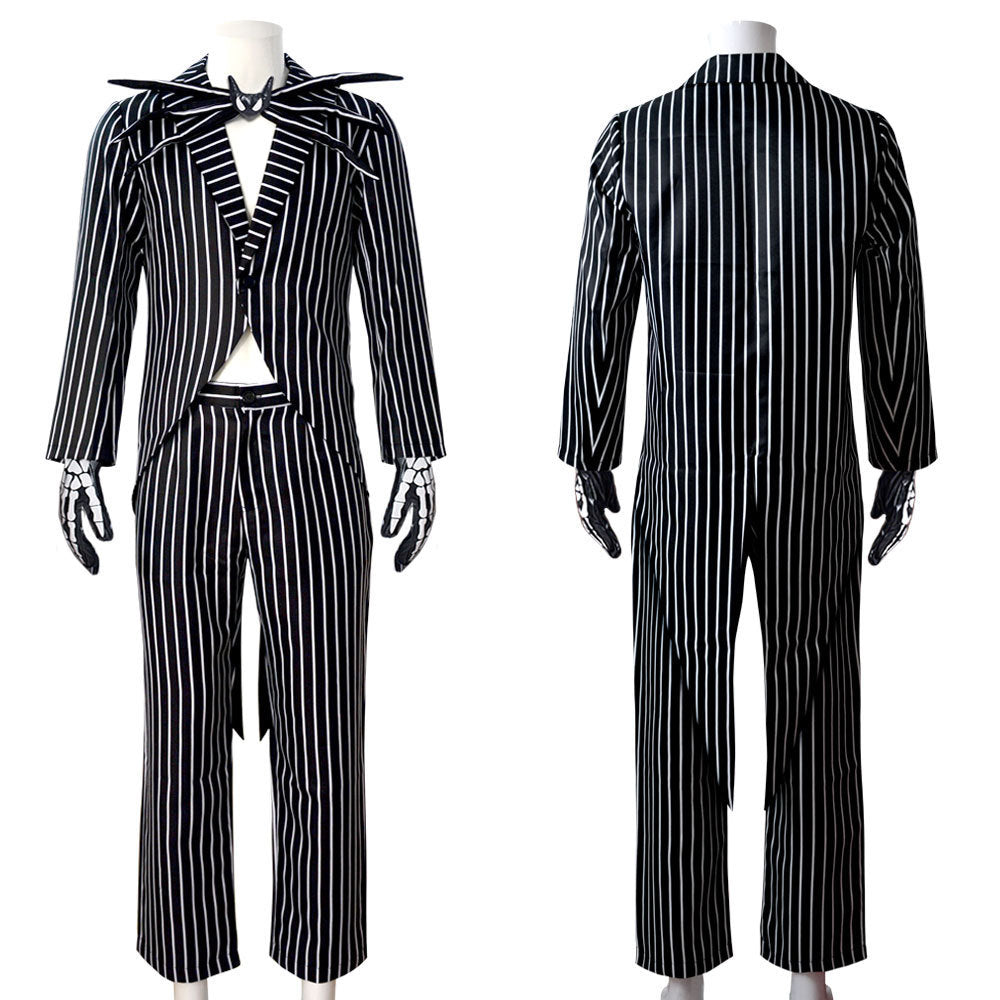 Christmas Eve Scar Jack cosplay costume Skeleton Jack Men's full set Halloween cosplay costume