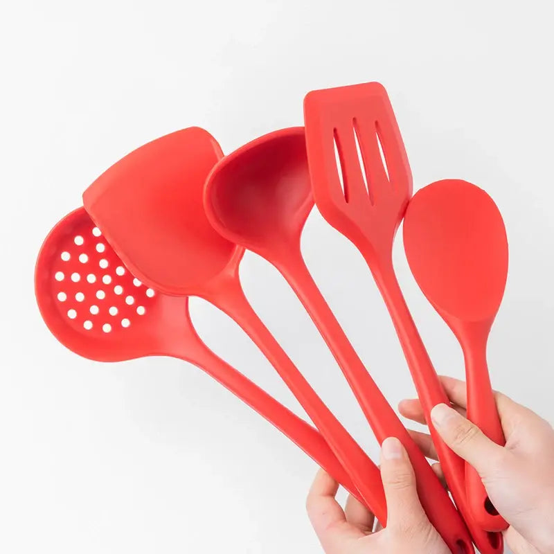 Premium Silicone Cooking Utensils Set - Durable, Heat-Resistant, Non-Stick Kitchen Essentials - fashion finesse accessories