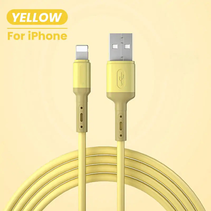 Lightning Silicone Charger Cable - fashion finesse accessories