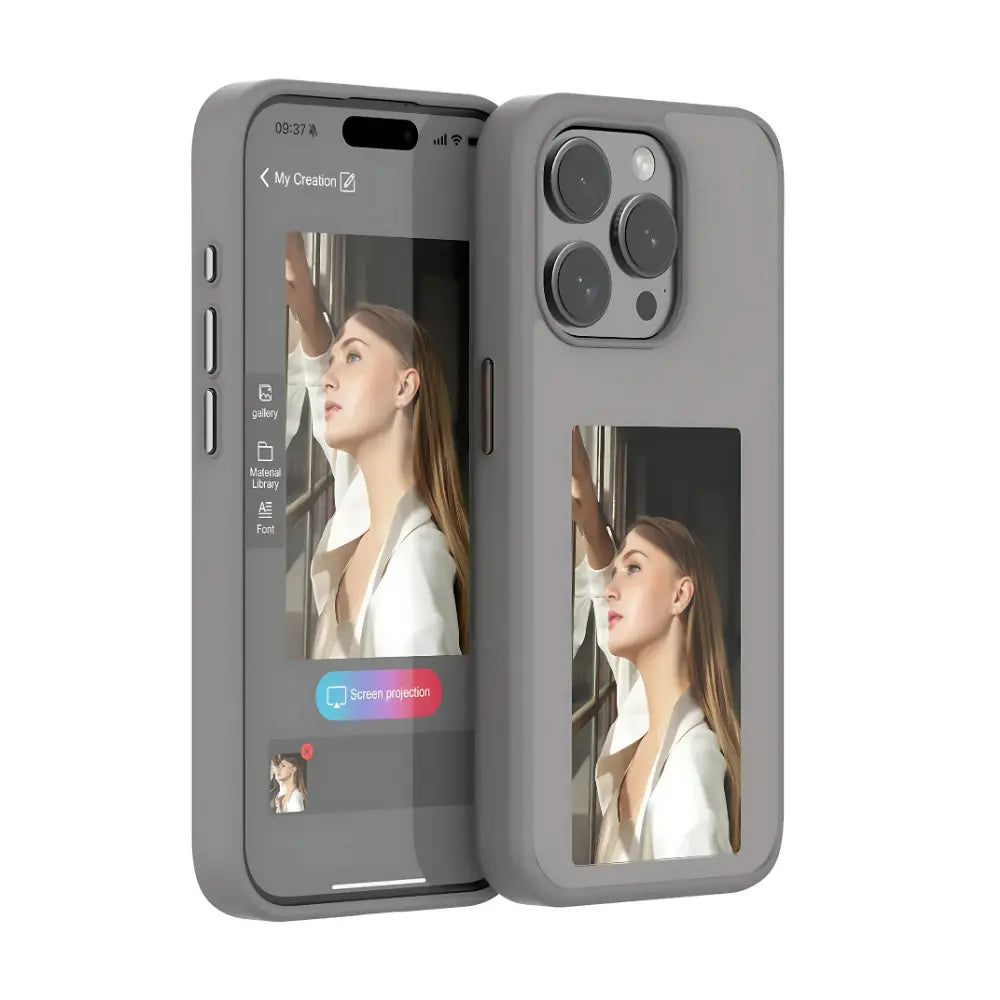 Innovative E-Ink Phone Case for iPhone, Samsung, and More - NFC, Snap Frame™, and Color Display Options