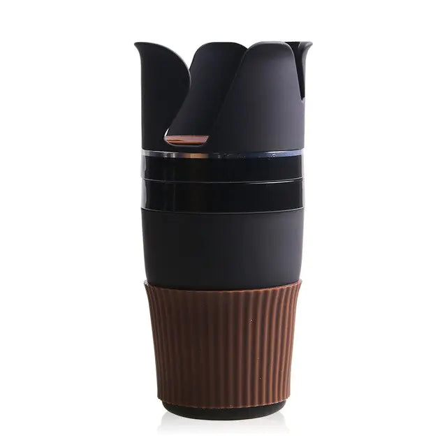 Multi-Functional 4-in-1 Rotatable Car Cup Holder - Space Saver - fashion finesse accessories