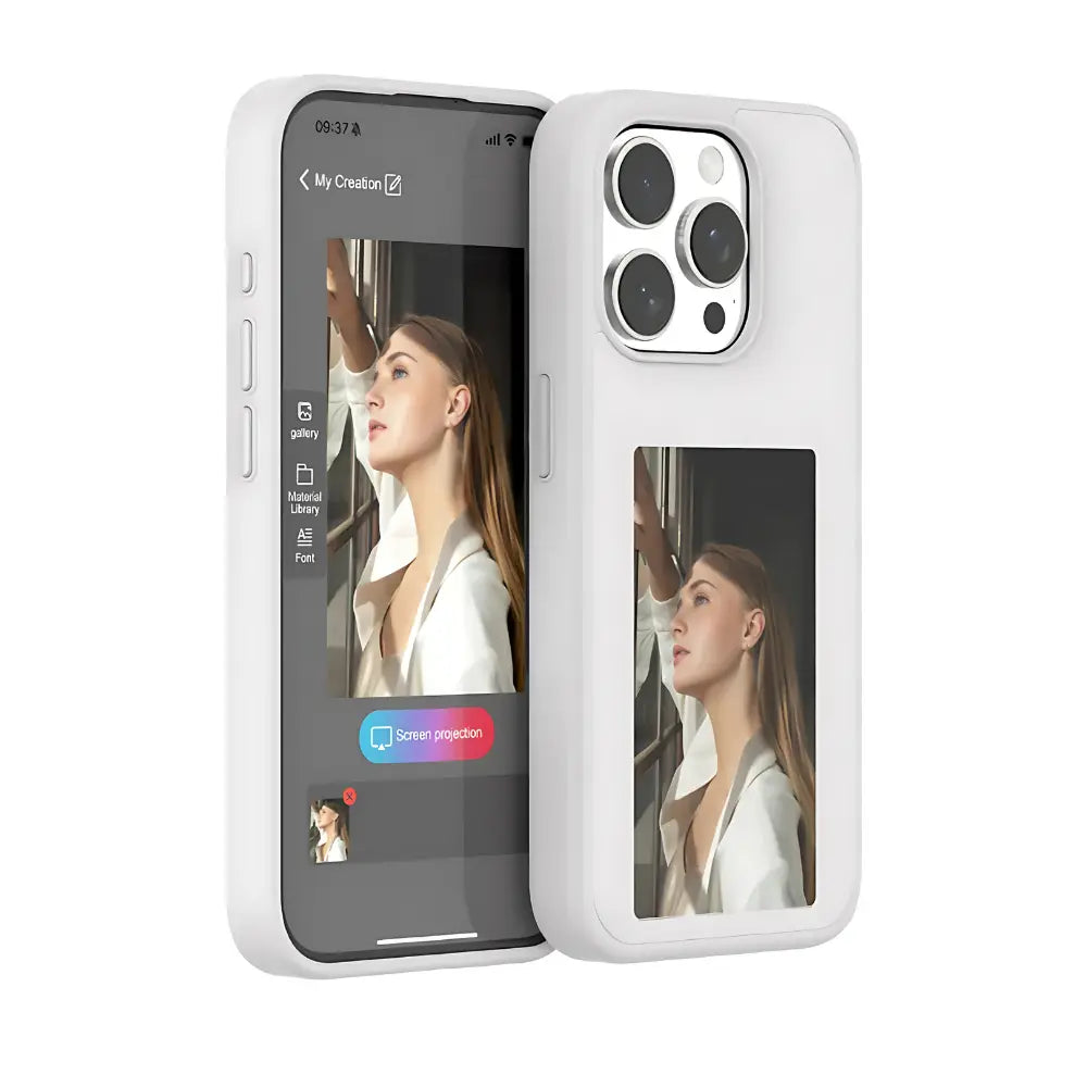 Innovative E-Ink Phone Case for iPhone, Samsung, and More - NFC, Snap Frame™, and Color Display Options