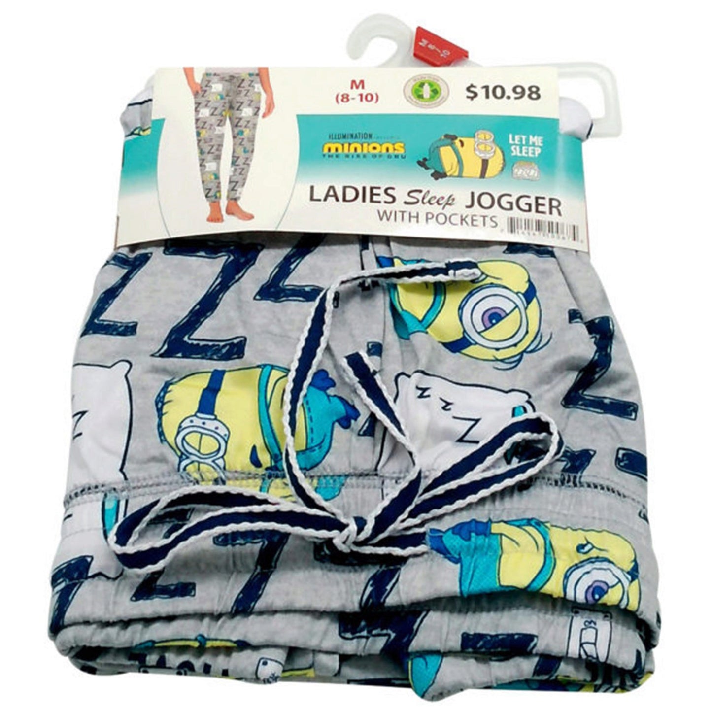 Minions 2 Ladies Sleep Jogger with Pockets in Assorted Sizes