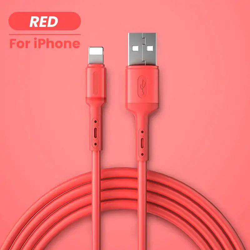 Lightning Silicone Charger Cable - fashion finesse accessories