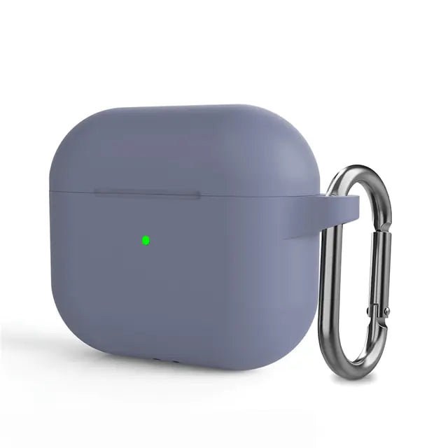 Airpods pro 3rd generation silicone charging cases with Carabiner ring holder - fashion finesse accessories