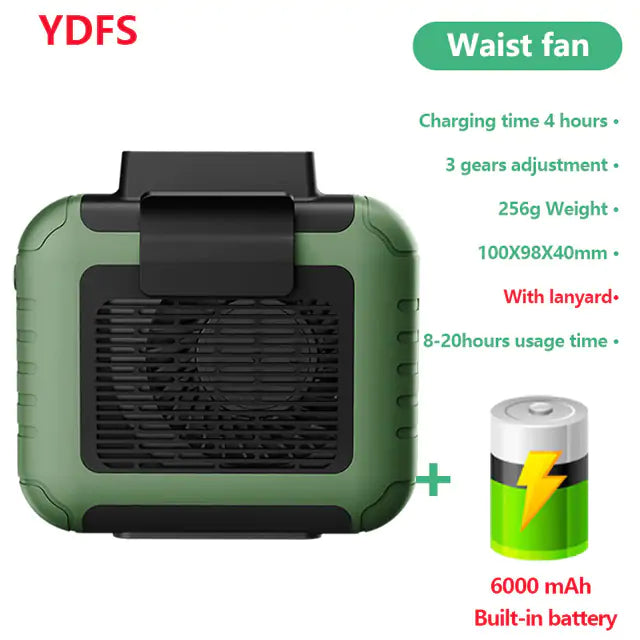 Portable Waist Fan - fashion finesse accessories