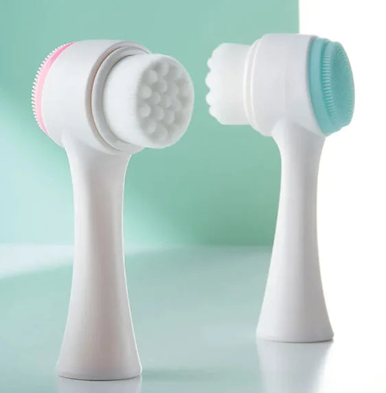 New 2-in-1 Facial Cleansing Brush - fashion finesse accessories