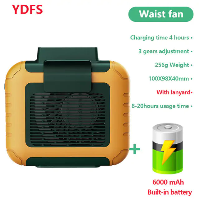 Portable Waist Fan - fashion finesse accessories