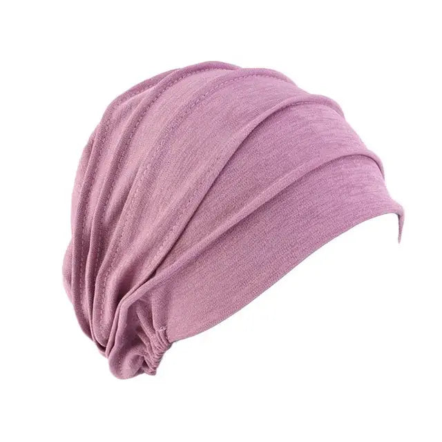 Stylish Elastic Turban Hat for Women - Comfortable & Versatile Headwear - fashion finesse accessories